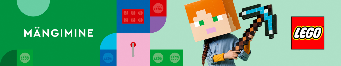 LEGO arvutimängude komplektid, klotsid (LEGO Minecraft, Sonic the Hedgehog, Animal Crossing)