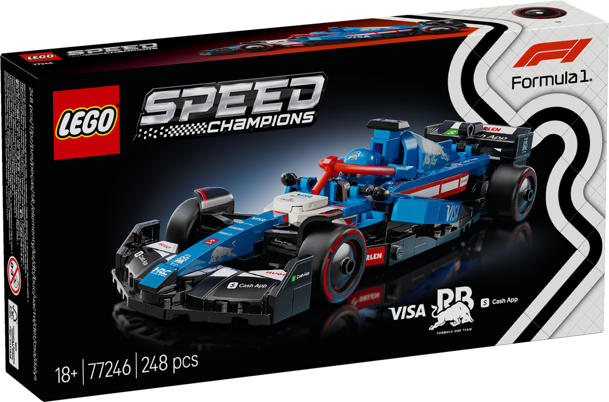 LEGO Speed Champions Visa Cash APP RB VCARB 01 F1 võidusõiduauto 77246L