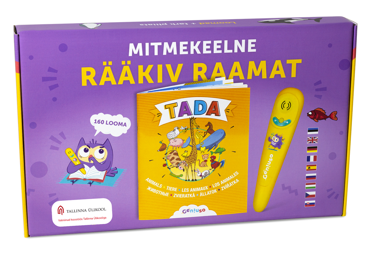 TADA rääkiva raamatu stardikomplekt: pliiats ja loomade teema 045147G