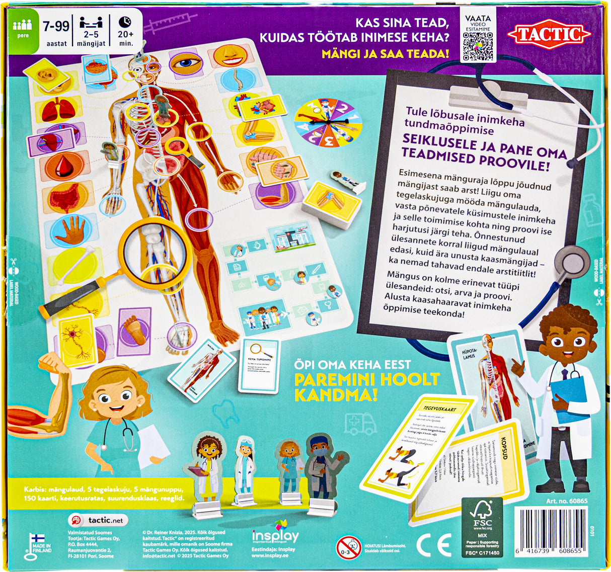 Tactic lauamäng Õpime tundma oma imelist keha 60865T