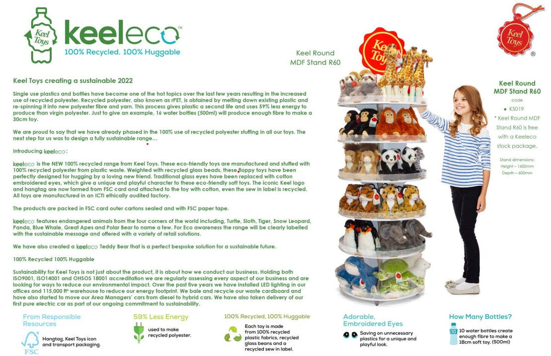 Keel Toys Eco Lehm 18 cm SE6703K