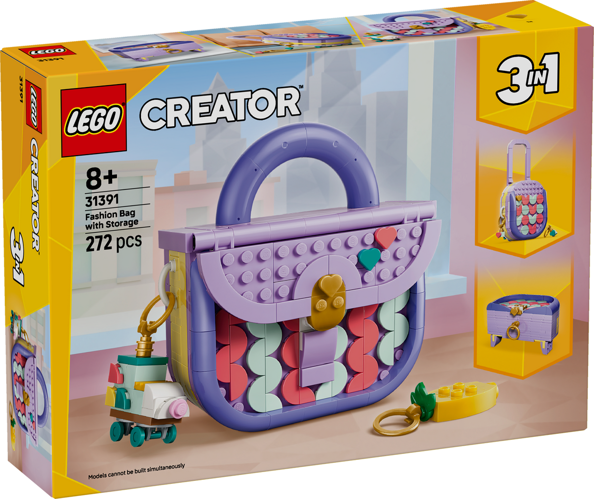 LEGO Creator Stiliseeritud käekott hoiukohaga 31391L
