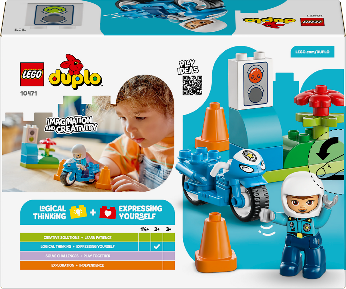 LEGO DUPLO Sinine politseimootorratas 10471L