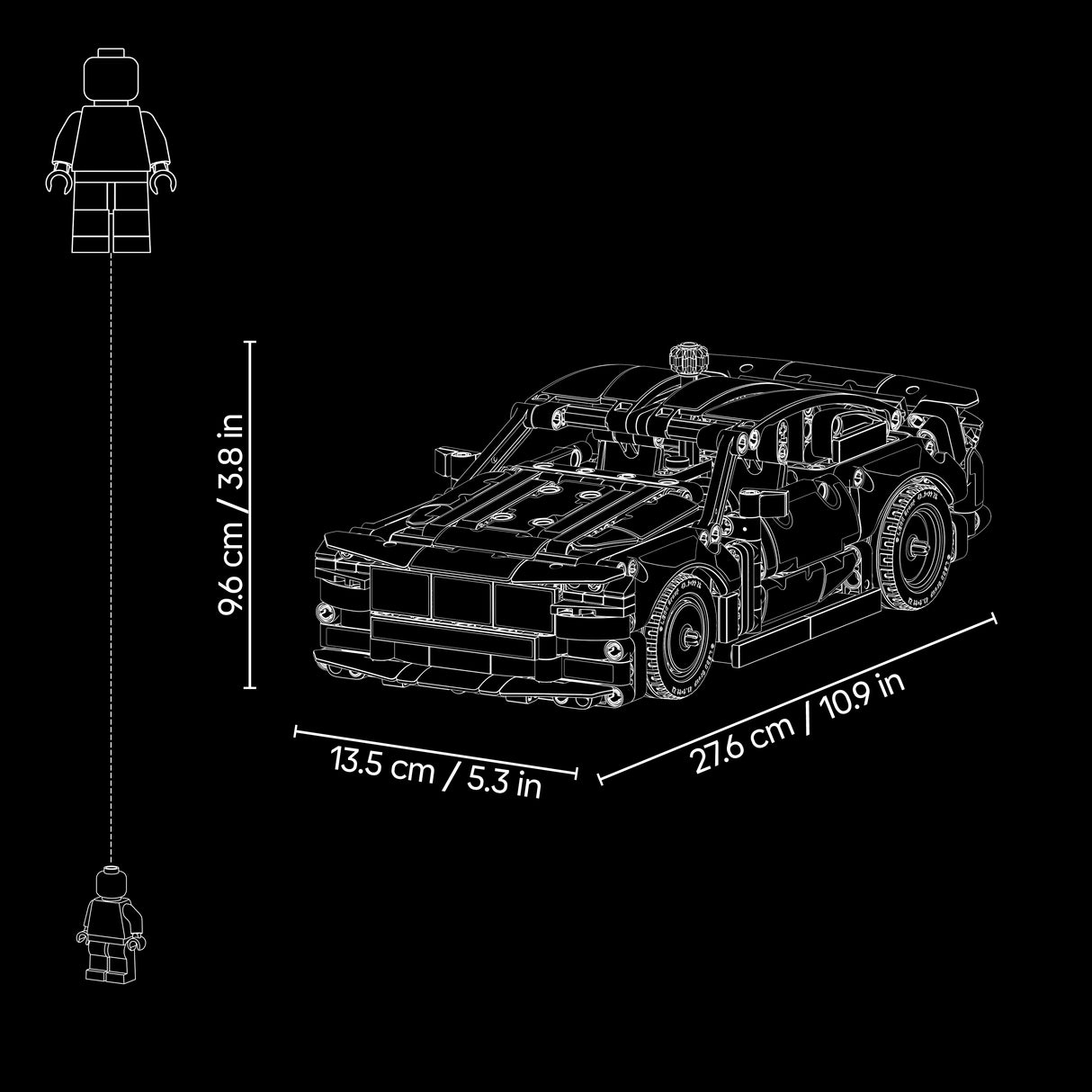 LEGO Technic Kohandatud garaaž Ford Mustang GT autole 42236L