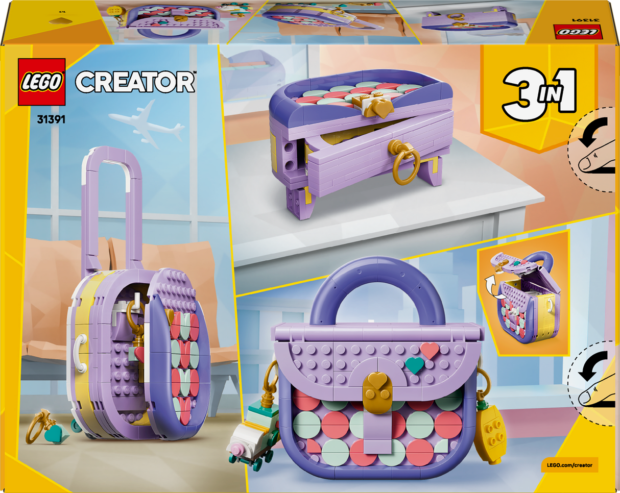 LEGO Creator Stiliseeritud käekott hoiukohaga 31391L