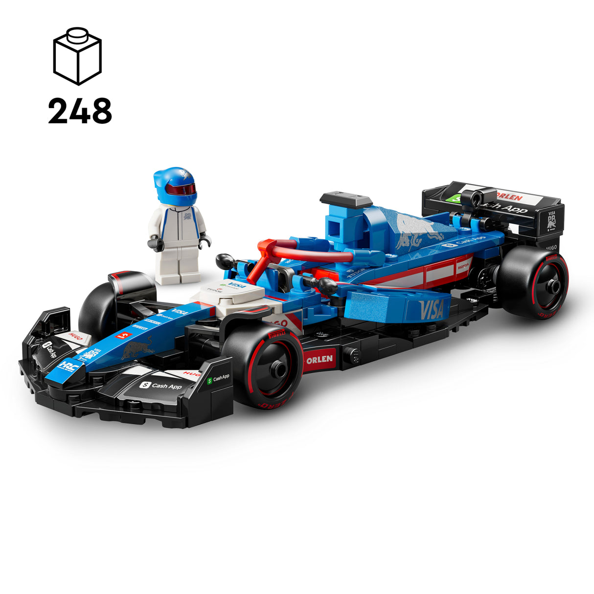 LEGO Speed Champions Visa Cash APP RB VCARB 01 F1 võidusõiduauto 77246L