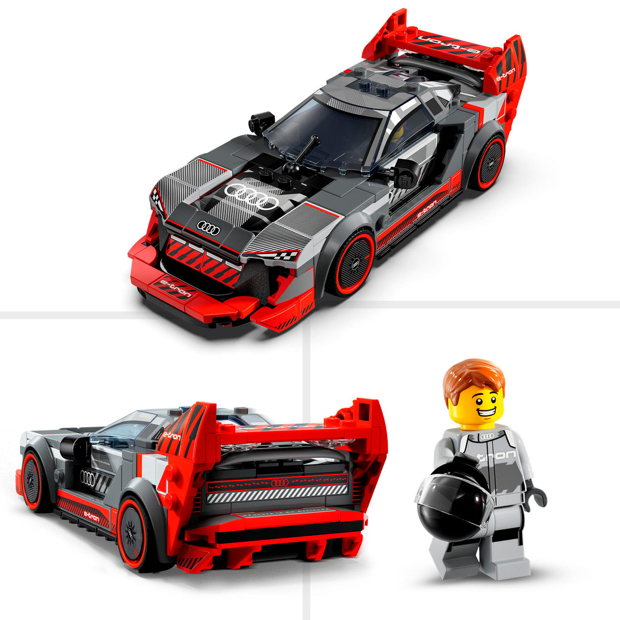 LEGO Speed Champions Audi S1 e-tron quattro võidusõiduauto 76921L