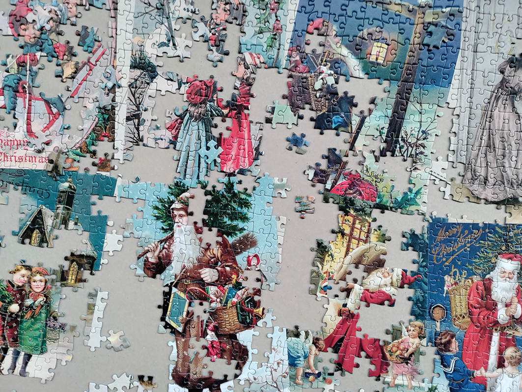 Tactic pusle 1000 tk Retro stiilis jõulukaardid 59223T