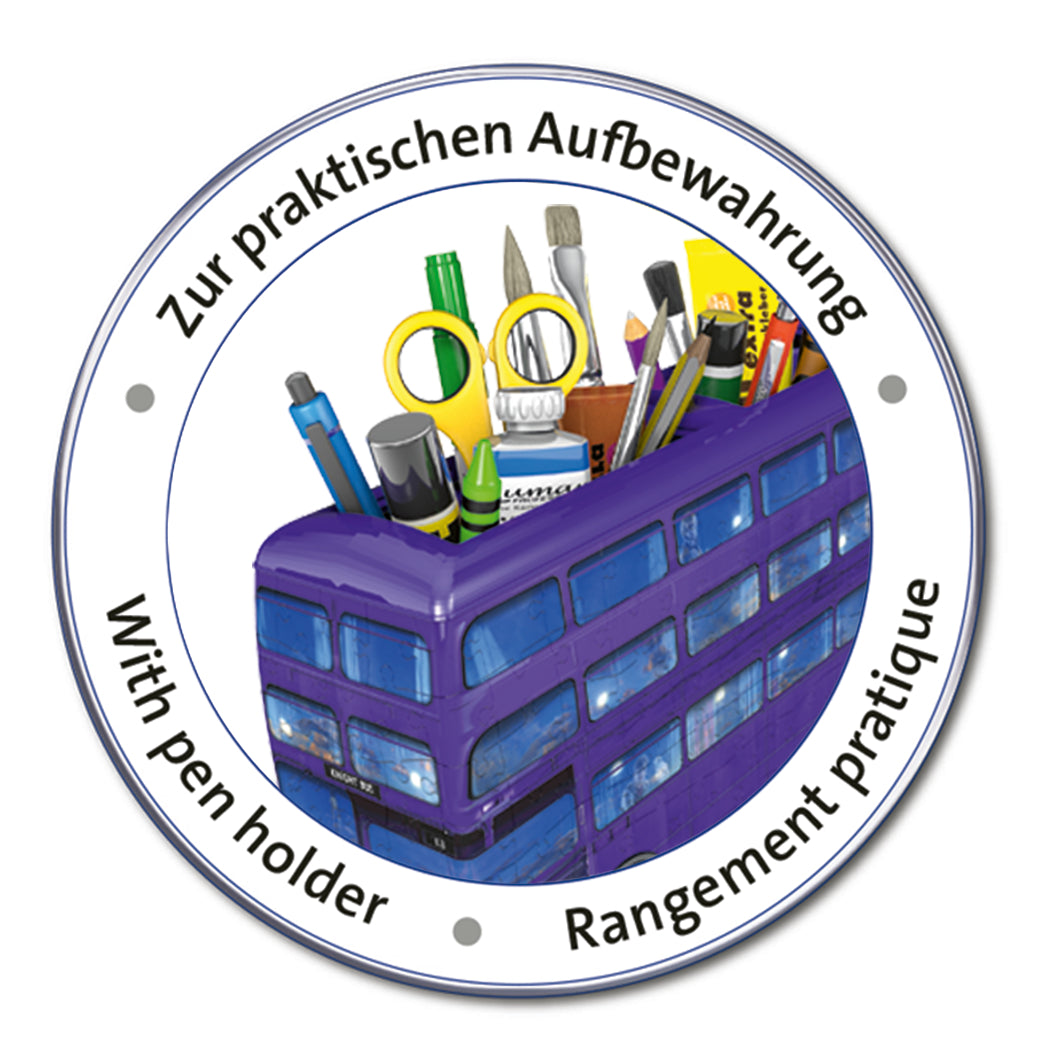 Ravensburger 3D pusle pliiatsitops 162 tk Harry Potter buss 111589V