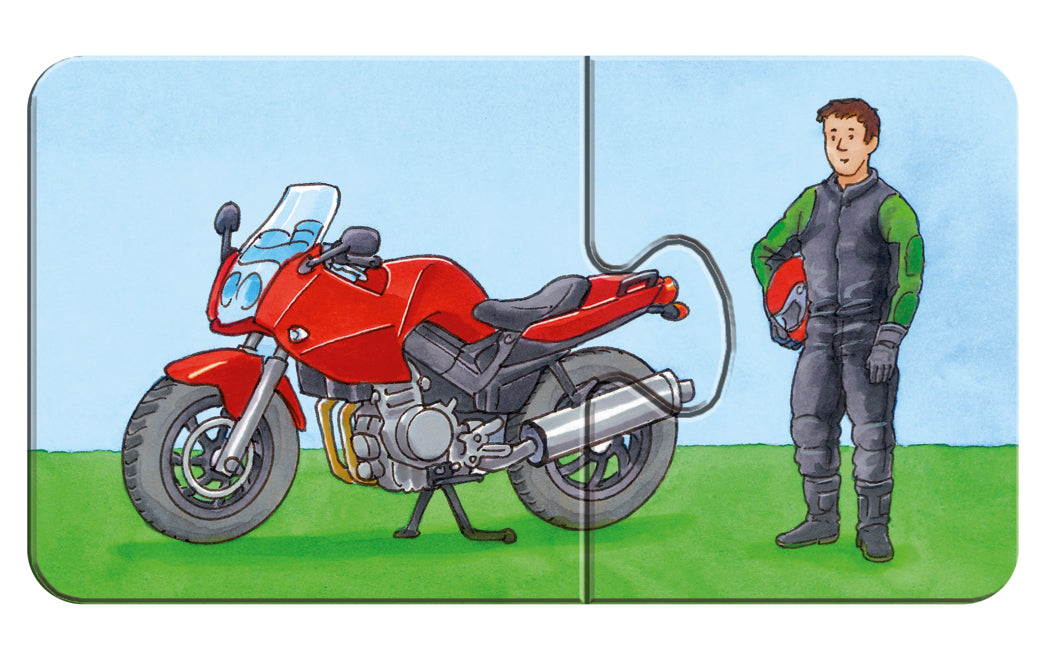 Ravensburger minu esimene pusle 9x2 tk Ametiautod
073320V