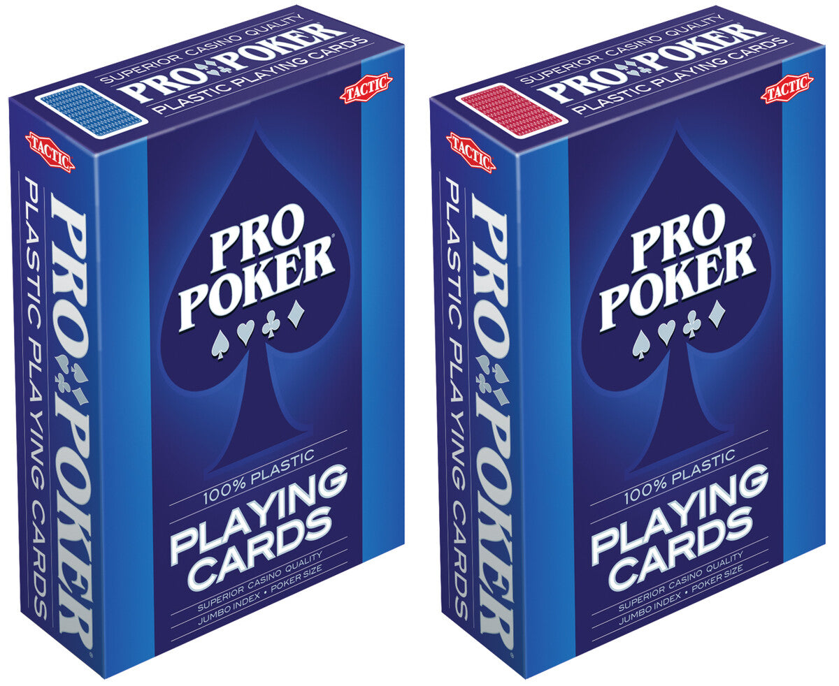 Tactic Pro Pokker mängukaardid - plastik 03133T