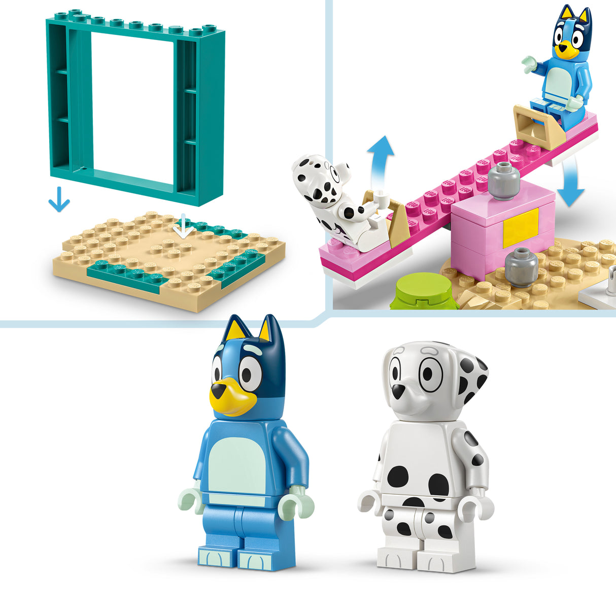 LEGO 4PLUS Bluey ja Chloe lõbus mänguväljak 11201L