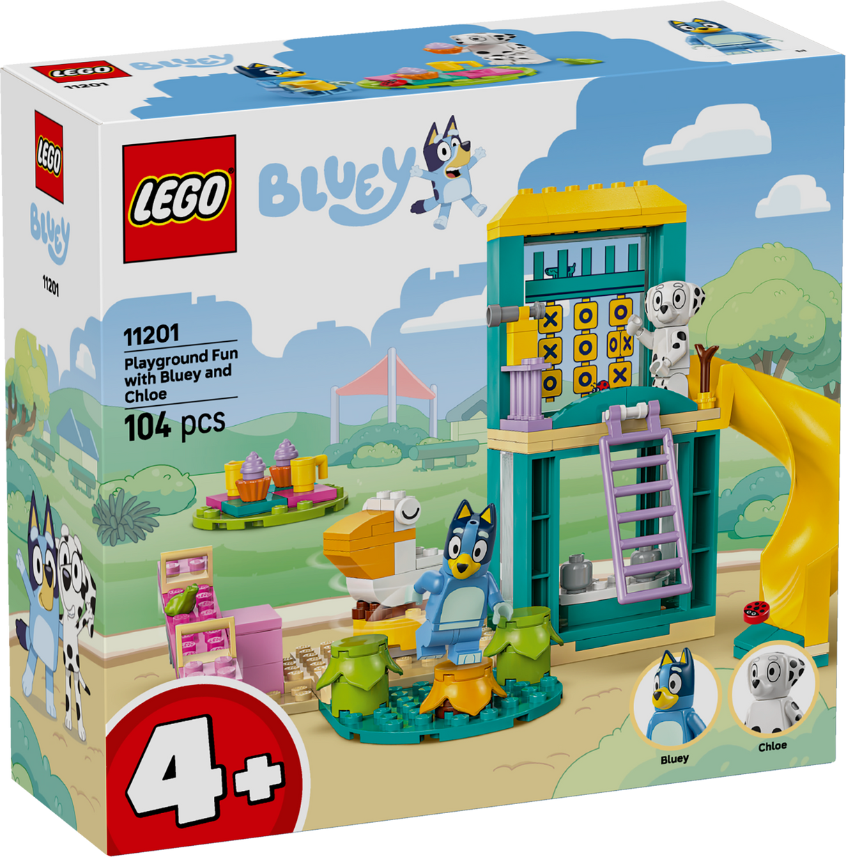 LEGO 4PLUS Bluey ja Chloe lõbus mänguväljak 11201L