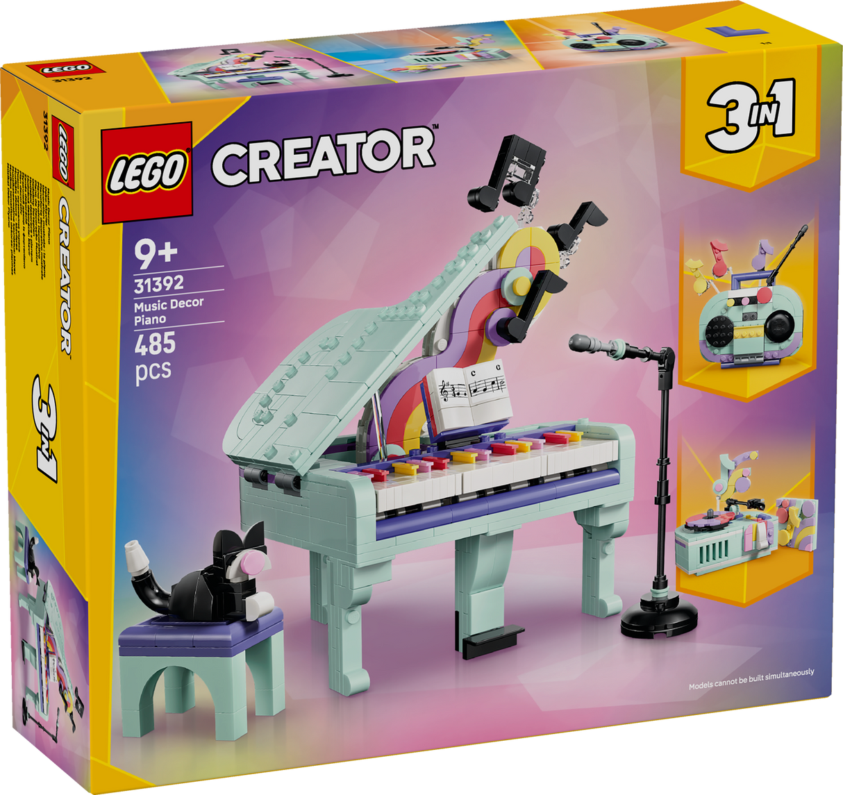 LEGO Creator Muusikateemaline kaunistus: klaver kassiga 31392L