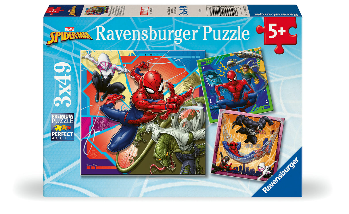 Ravensburger pusle 3x49 tk: ämblikmees 12004115V
