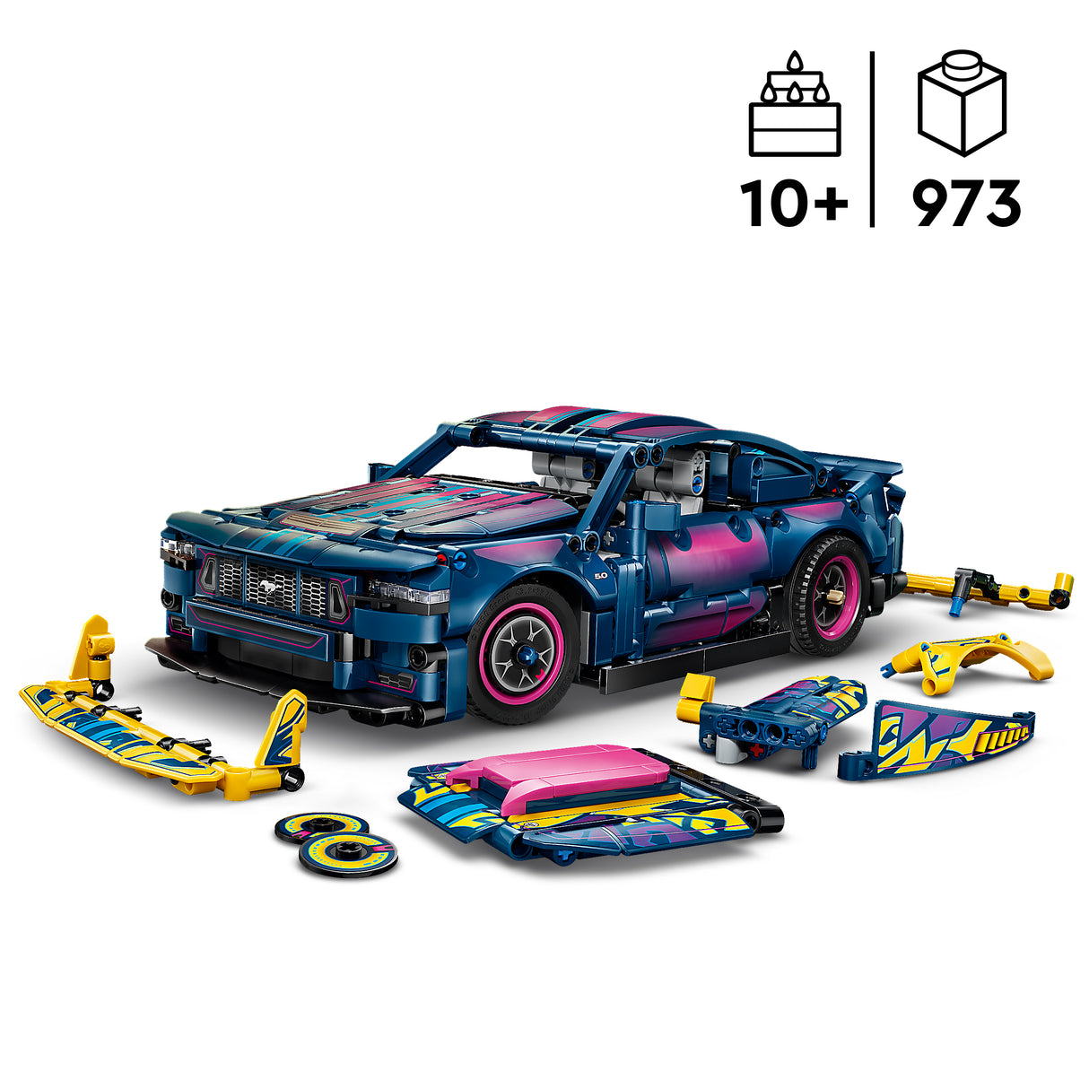 LEGO Technic Kohandatud garaaž Ford Mustang GT autole 42236L