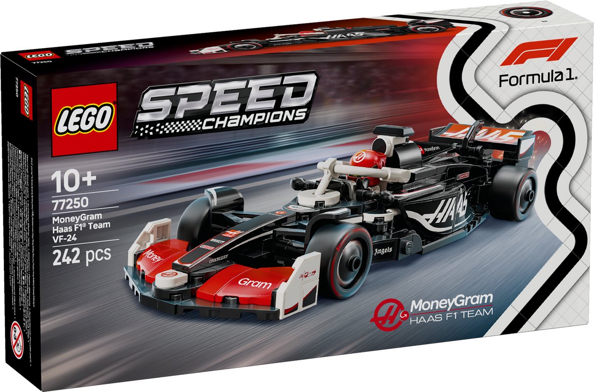 LEGO Speed Champions Moneygram HAAS F1 Team VF-24 võidusõiduauto 77250L