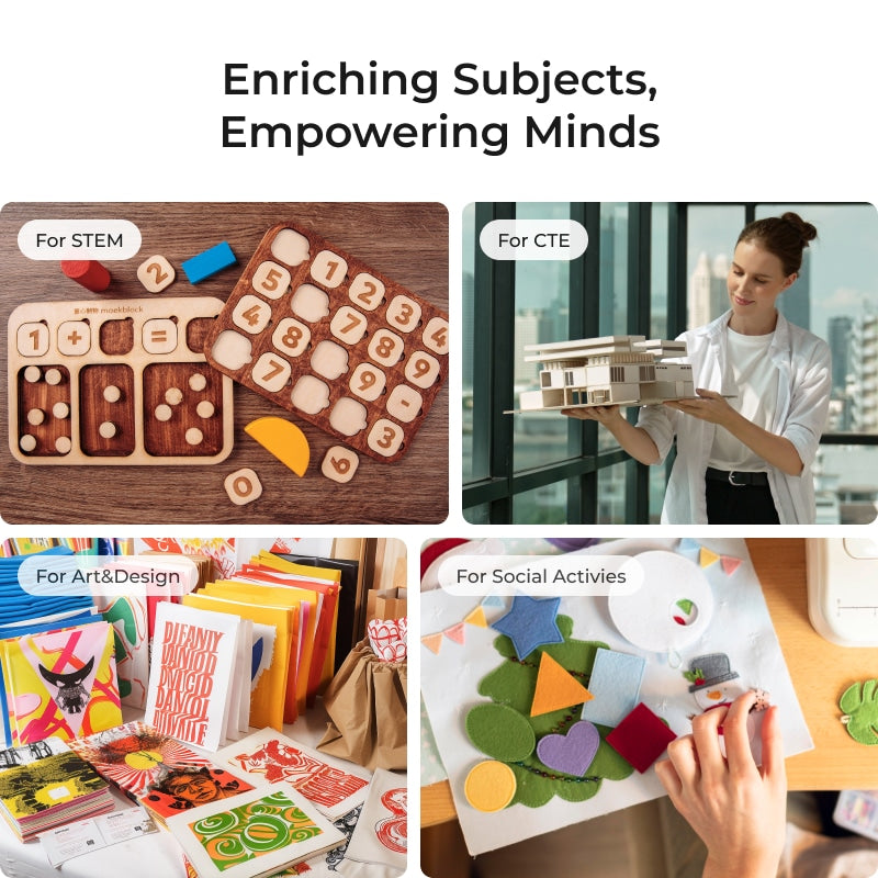 xTool P2S 55W töölaua CO2 laserlõikuri hariduskomplekt P1030632-EDU