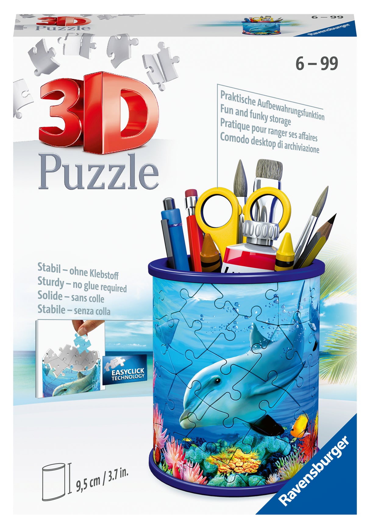 Ravensburger 3D pusle pliiatsitops Veealune maailm 111763V