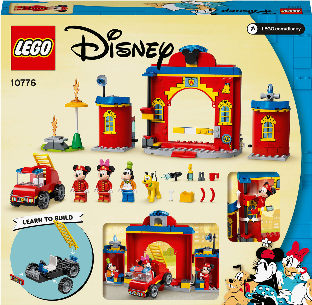LEGO Disney Miki ja sõbrad – Miki ja sõprade tuletõrjedepoo ja -auto 10776L