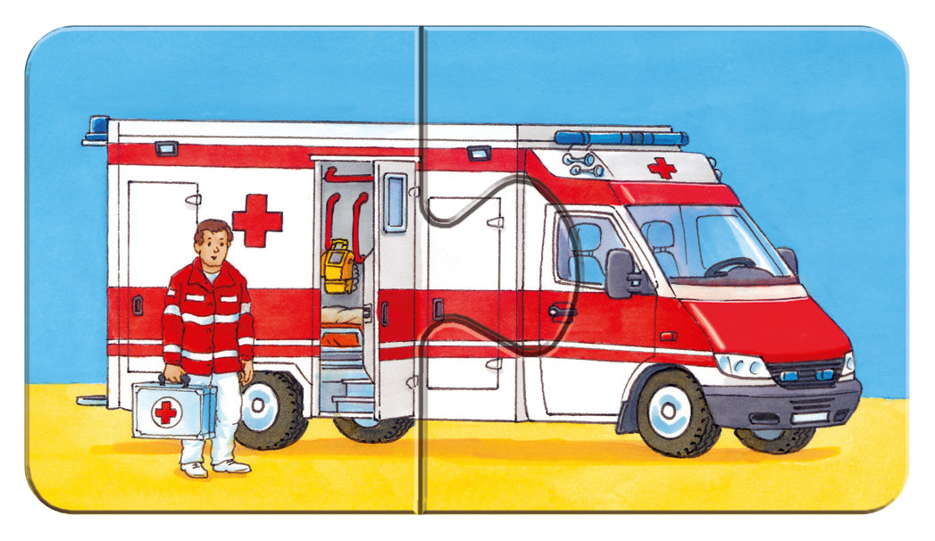 Ravensburger minu esimene pusle 9x2 tk Ametiautod
073320V