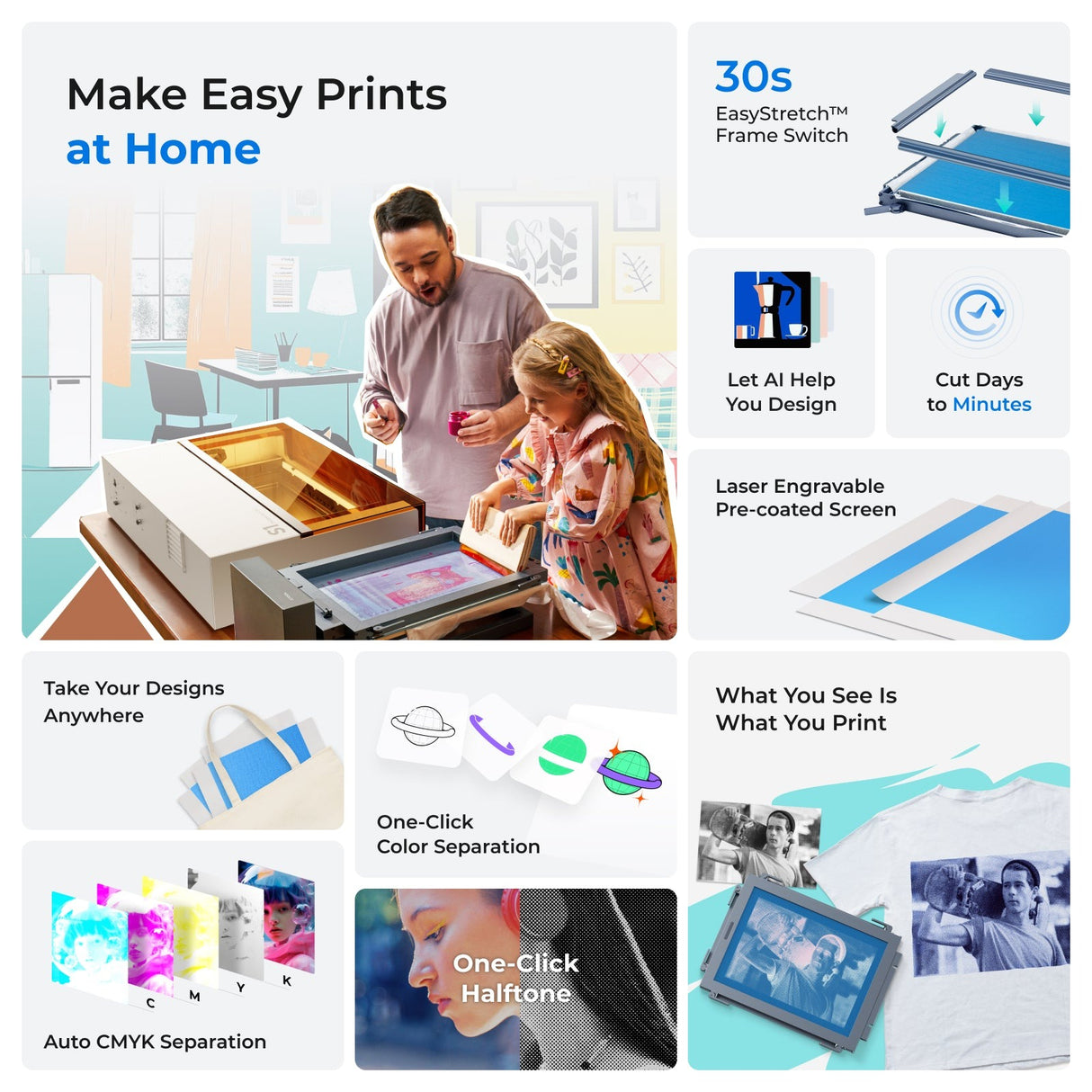 xTool Screen Printer: esimene laseriga siiditrükilahendus - D/S/P/F seeria P1030674