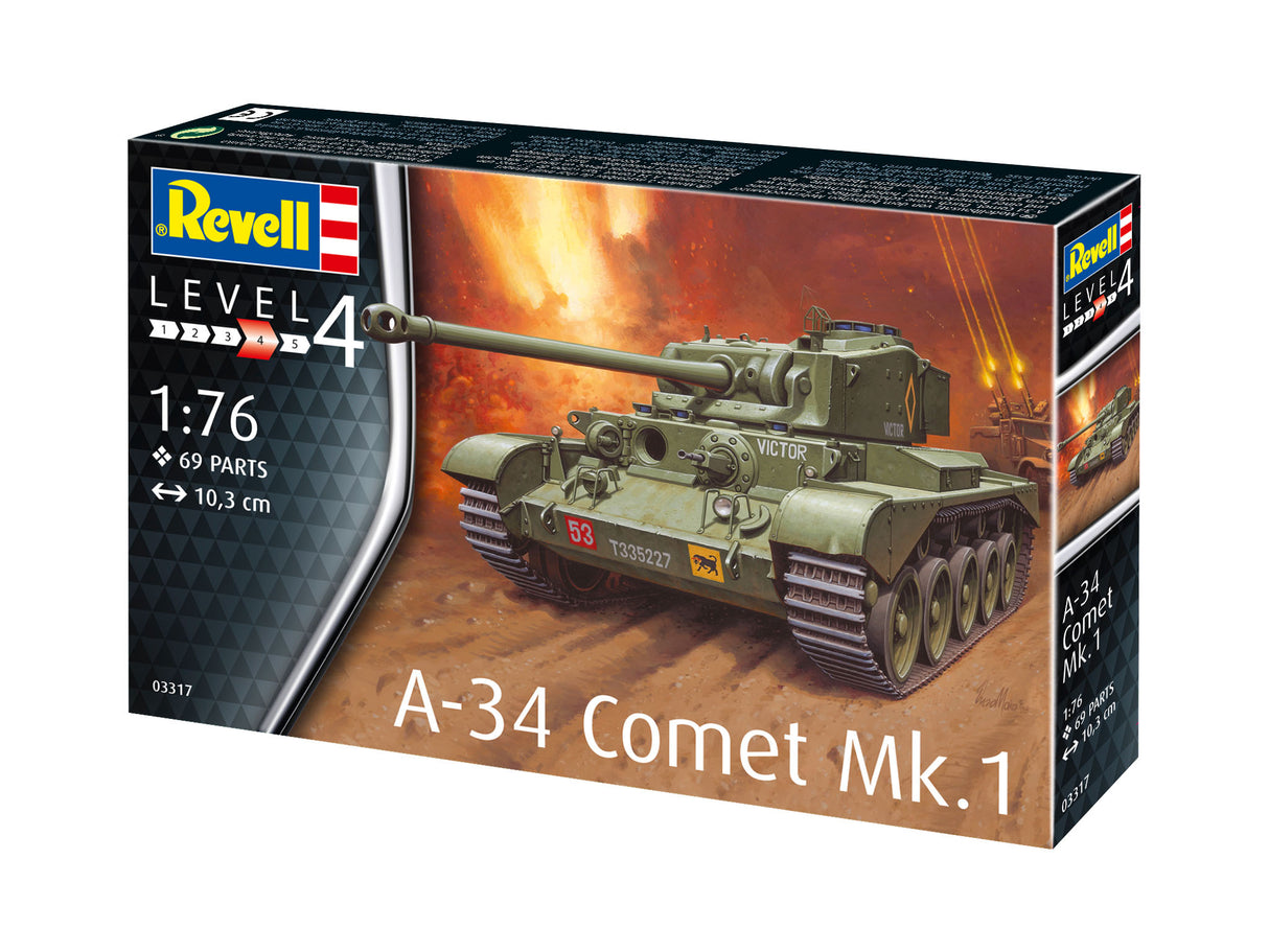 Revell liimitav mudel tank A-34 komeet Mk.1 1:76 03317R