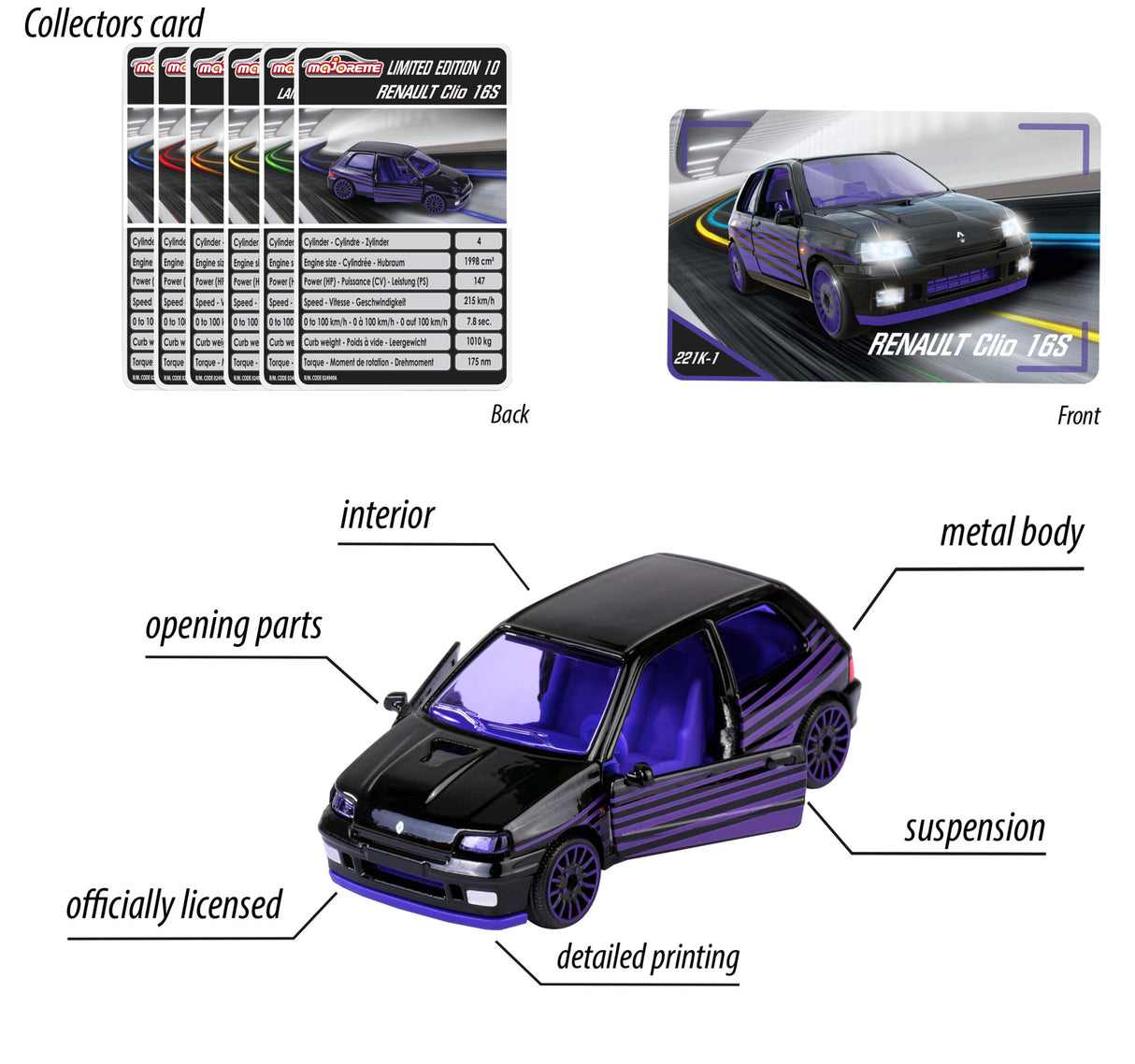 Majorette mudelautod – 6 erinevat 212054034B