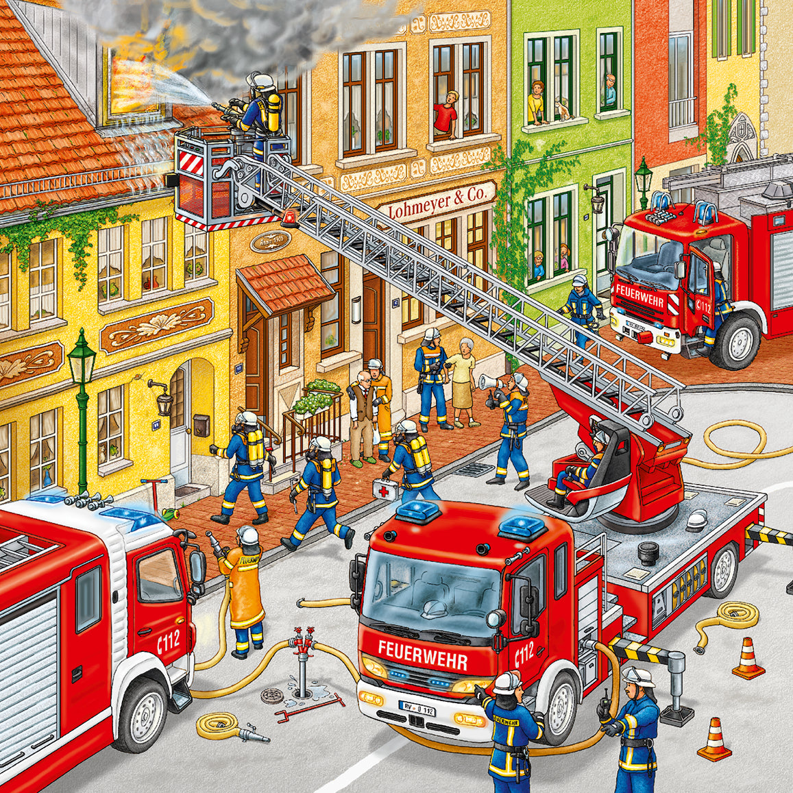 Ravensburger pusle 3x49 tk Tuletõrjebrigaad 094011V