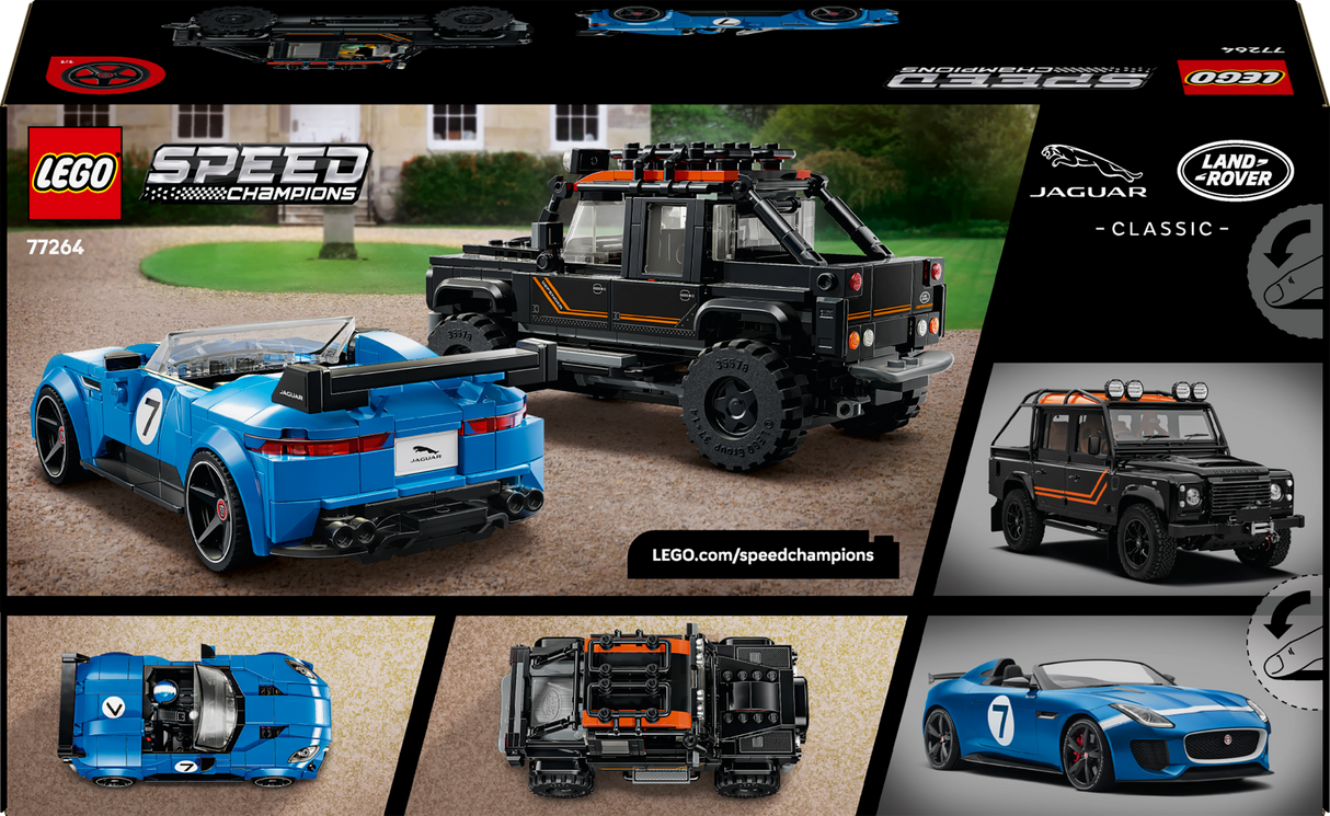 LEGO Speed Champions Jaguar Project 7 ja Land Rover Defender 77264L
