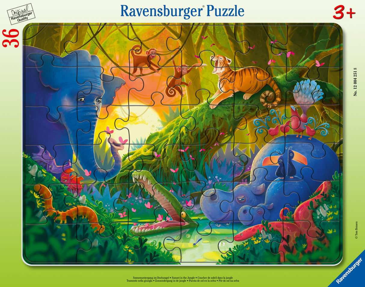 Ravensburger suur plaatpusle 36 tk: džungel 12004251V