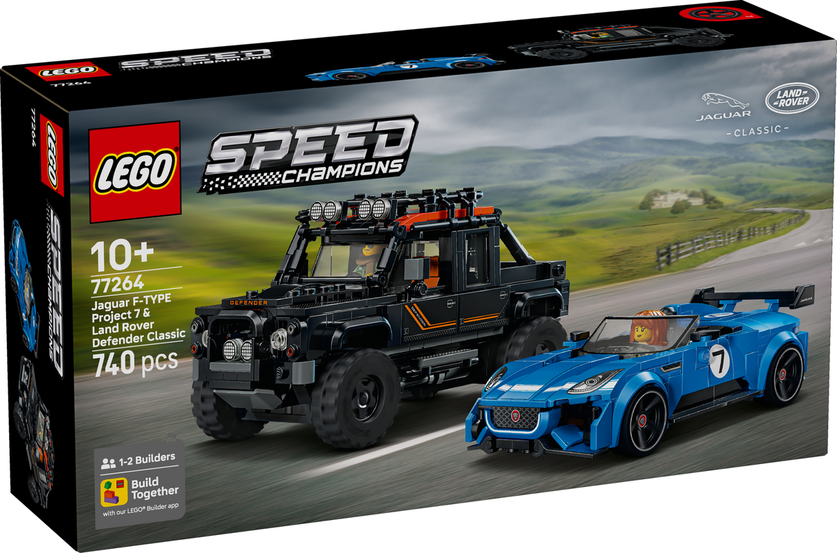 LEGO Speed Champions Jaguar Project 7 ja Land Rover Defender 77264L