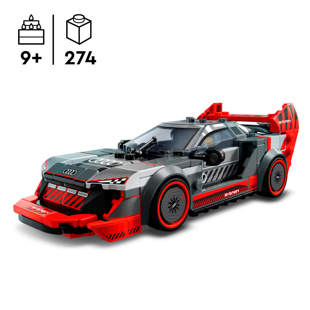 LEGO Speed Champions Audi S1 e-tron quattro võidusõiduauto 76921L