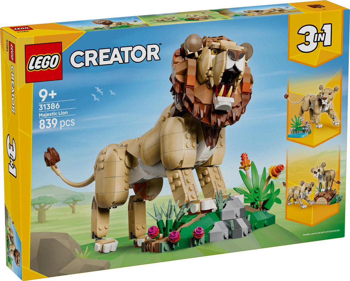 LEGO Creator Metsloomad: Majesteetlik lõvi 31386L