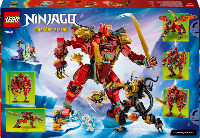 LEGO Ninjago Wyldfyre'i muutuv draakonirobot 71868L