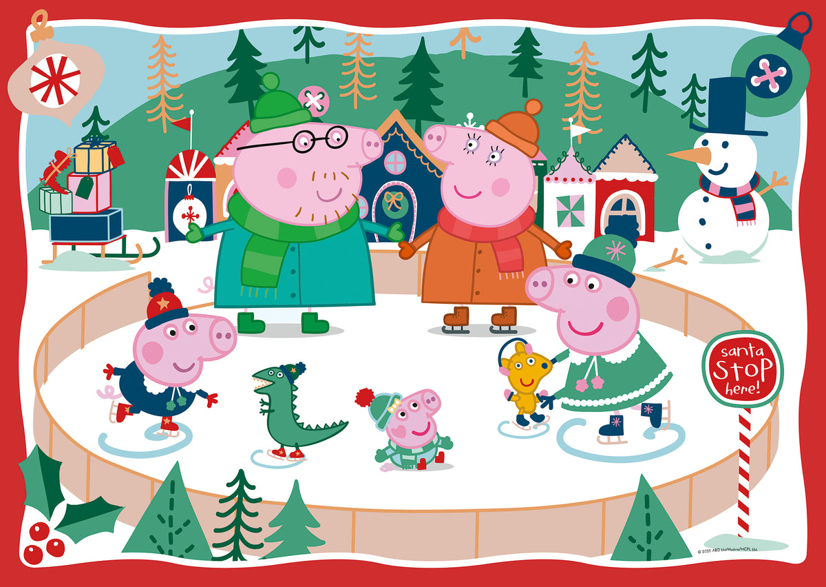 Ravensburger pusle 24 tk: Põrsas Peppa uisutamas 12004186V