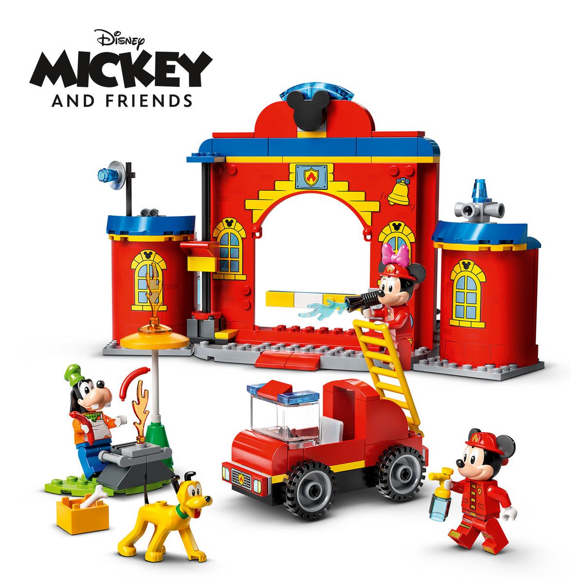 LEGO Disney Miki ja sõbrad – Miki ja sõprade tuletõrjedepoo ja -auto 10776L