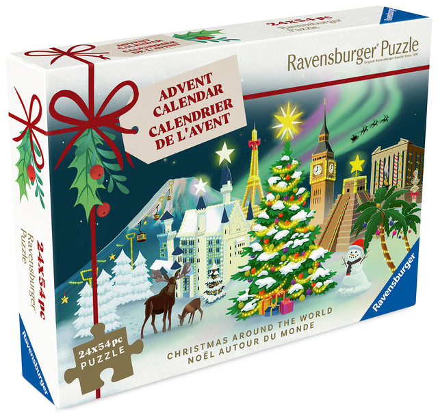 Ravensburger pusle advendikalender 24x54 tk: jõulud üle maailma 12004246V