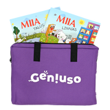 Geniuso MIIA rääkivad raamatud "Talus", "Linnas" ja kandekott 045208G