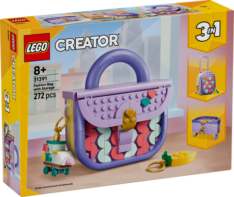 LEGO Creator Stiliseeritud käekott hoiukohaga 31391L