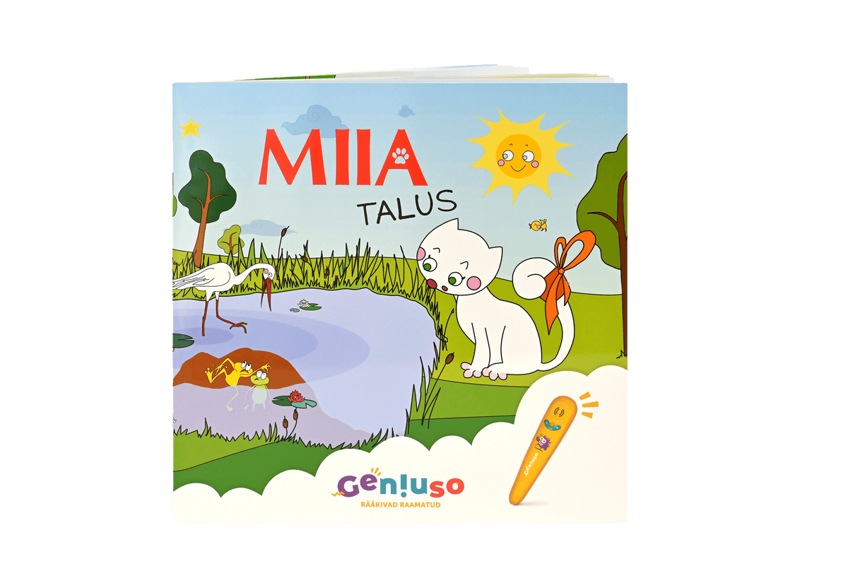 Geniuso MIIA rääkivad raamatud "Talus", "Linnas" ja kandekott 045208G