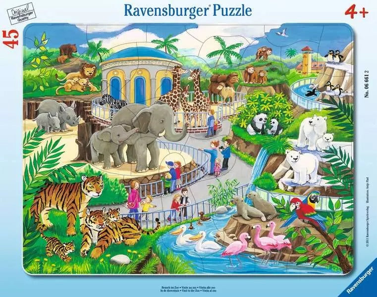 Ravensburger suur plaatpusle 45 tk Loomaaed 066612V