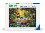 Ravensburger pusle 1500 tk: rahulolevad tiigrid 12000696V