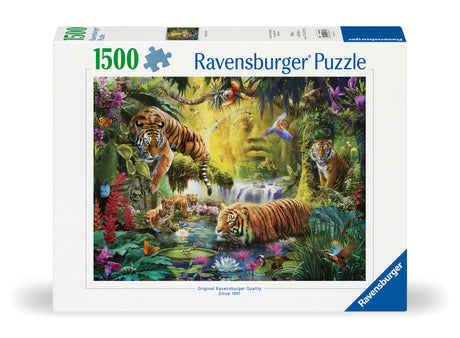 Ravensburger pusle 1500 tk: rahulolevad tiigrid 12000696V