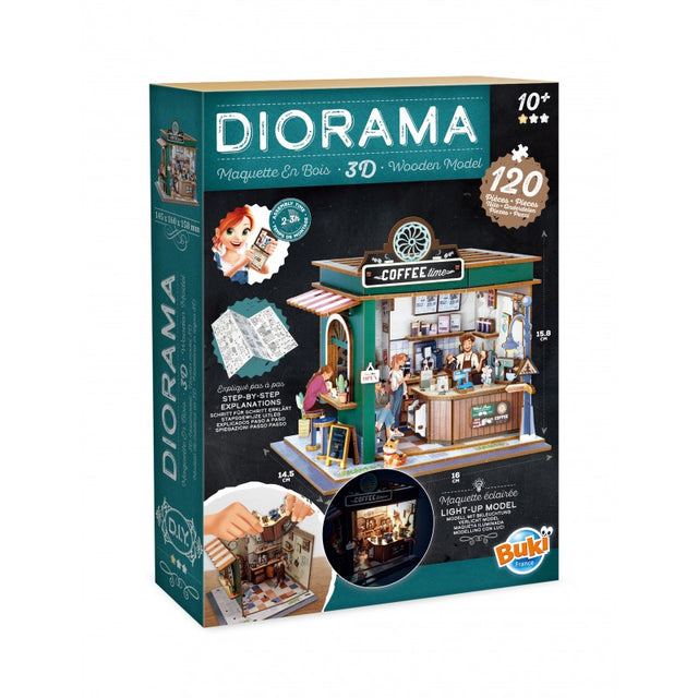 Buki dioraam: miniatuurne 3D kohvik 68072I