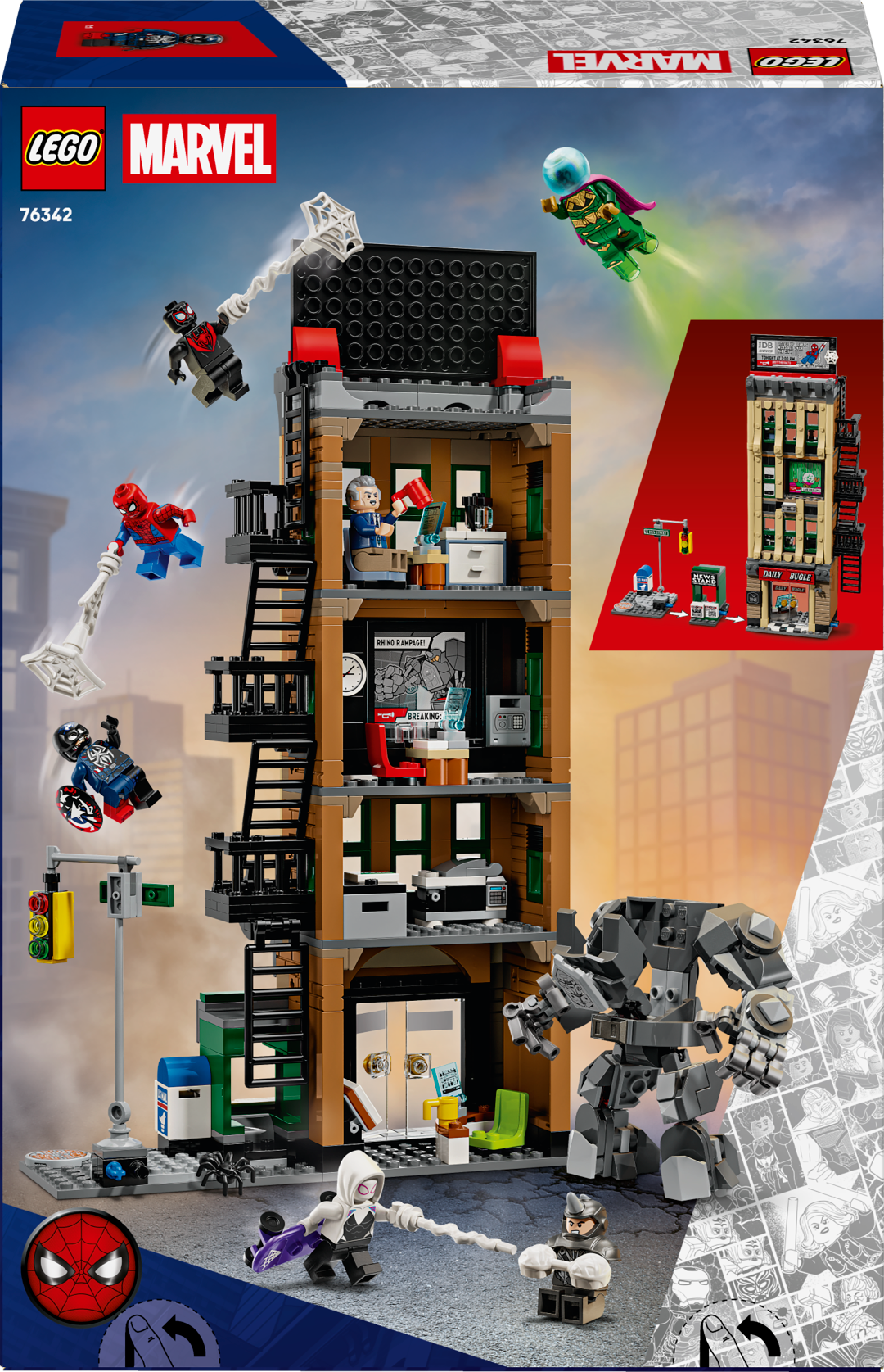 LEGO Super Heroes Ämblikmees vs. Mysterio: The Daily Bugle 76342L