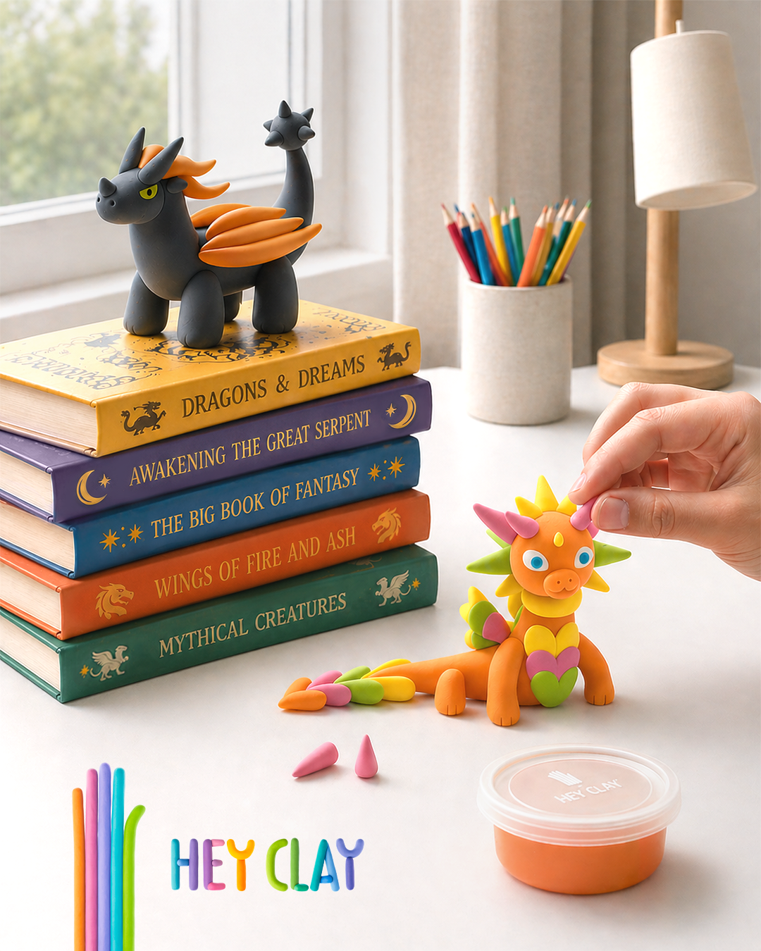 HEY CLAY voolimismass 15 tk: draakoni saar 15035E