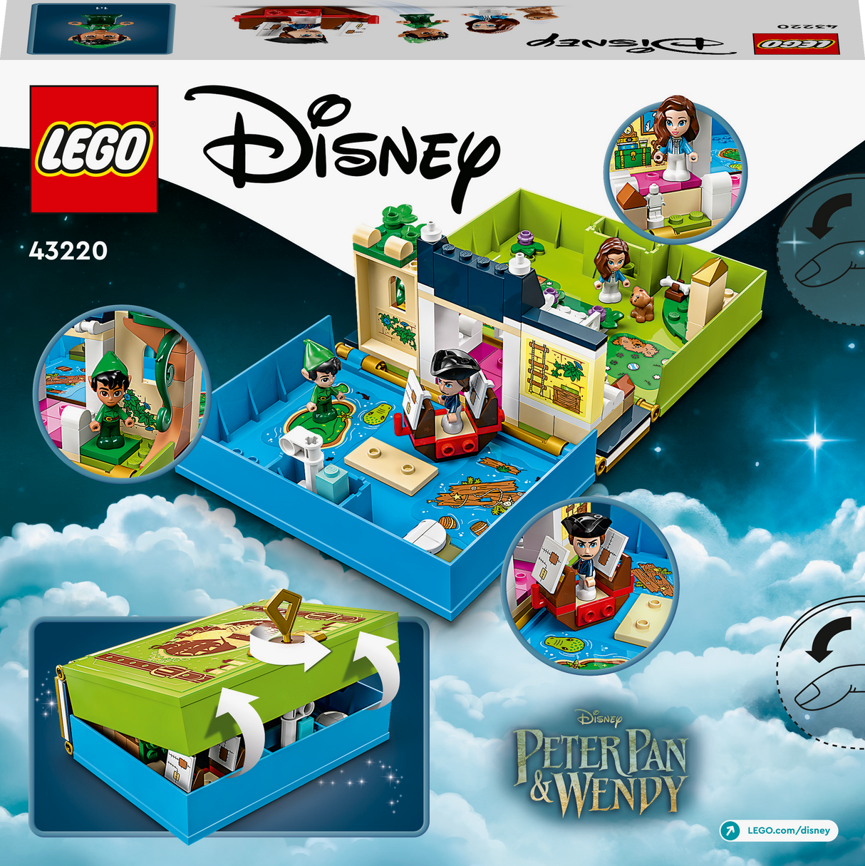 LEGO Disney Peeter Paani ja Wendy juturaamatu seiklused 43220L