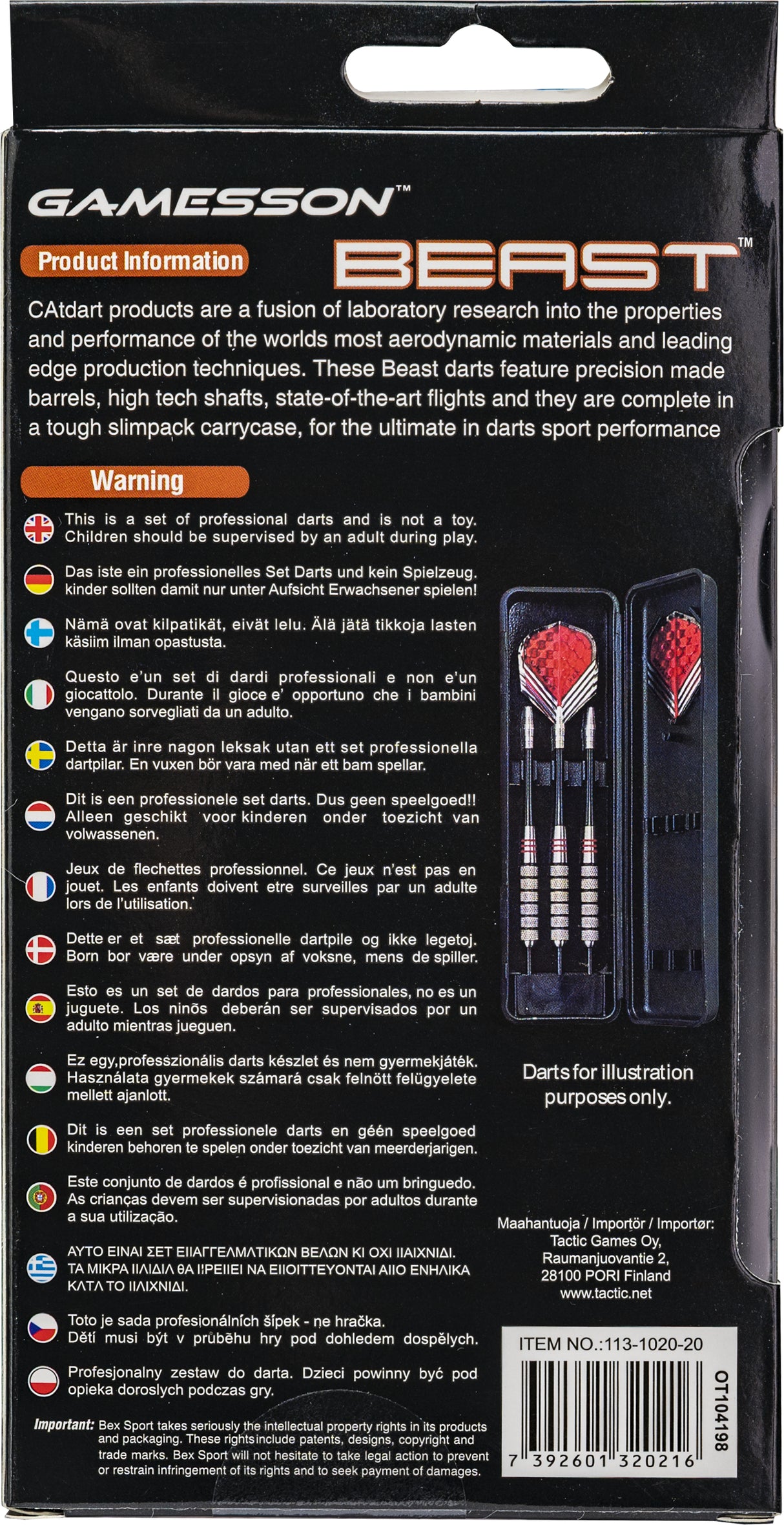 Gamesson terasotstega nooled: Beast, 20 g 113-1020-20