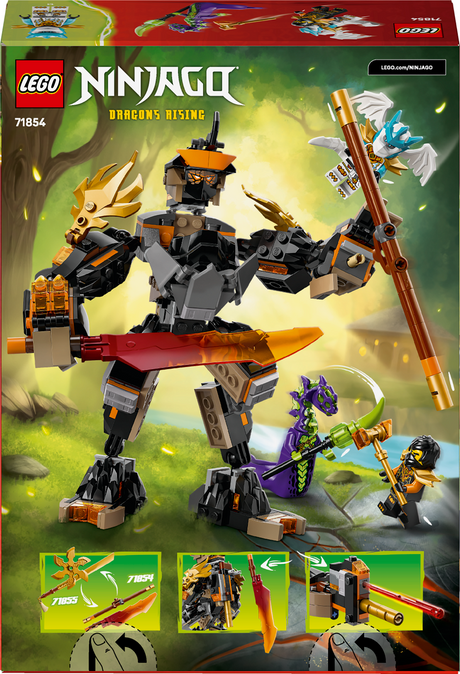 LEGO Ninjago Cole'i missioonirobot ja draakon Zane 71854L